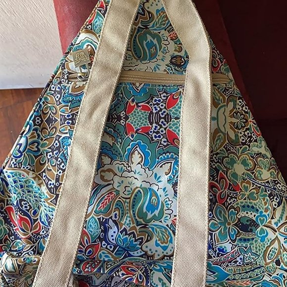 Women Blue Polyester Light and Small Bohemia Style Casual Backpack main image 5